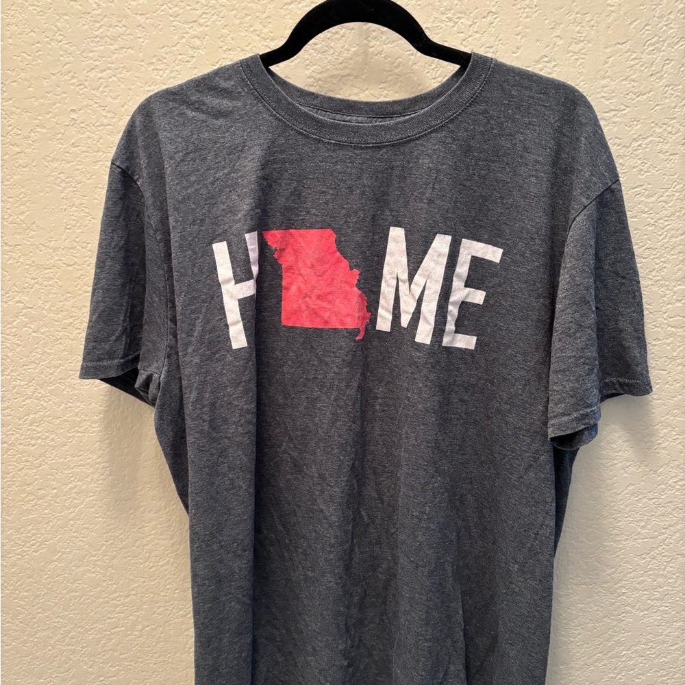 Gray HOME Graphic Tee Missouri State Unisex T-Shirt